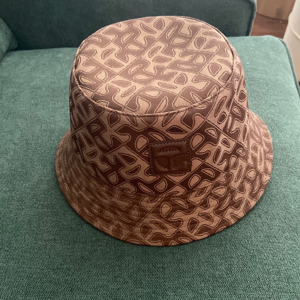 Telfar Jacquard Bucket Hat - Tan Monogram